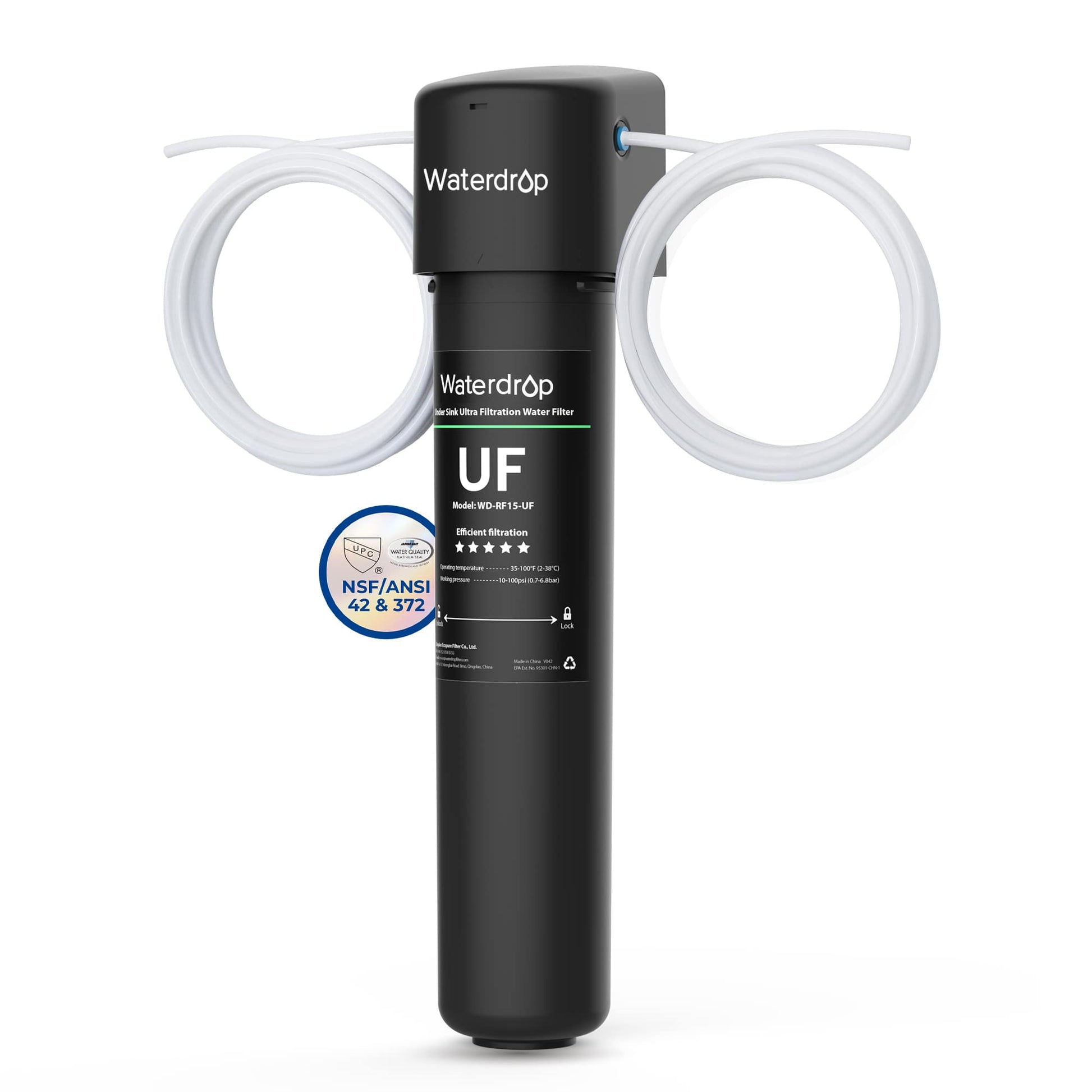 Inline Ultrafiltration Refrigerator Water Filter | Exterior Filtration System-Universal Fit