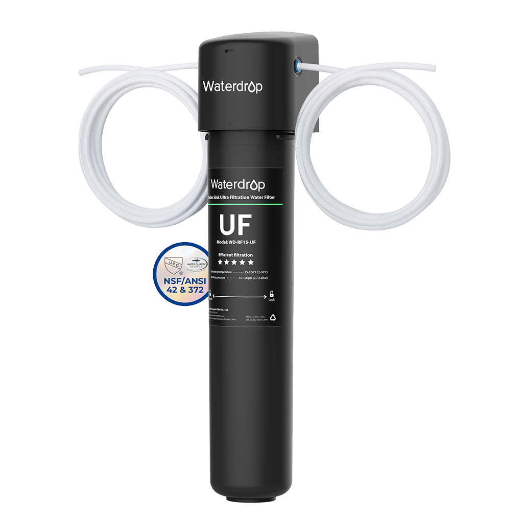 Inline Ultrafiltration Refrigerator Water Filter | Exterior Filtration System-Universal Fit