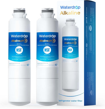 Waterdrop Alkaline DA29-00020B Replacement for Samsung® Water Filter HAF-CIN/EXP, HAF-CIN, DA29-00020B-1, DA97-08006A-1, RF28HMEDBSR, RF263BEAESR, RS25J500DSR, RF263TEAESG, 2 Filters