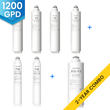 Waterdrop X12 RO System Replacement Filter Combo Set - 1200GPD