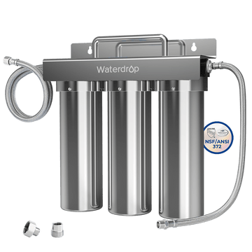 6-stage Under Sink Ultrafiltration Stainless Steel Water Filter System Waterdrop TST-UF