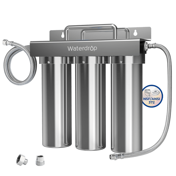 6-stage Under Sink Ultrafiltration Stainless Steel Water Filter System Waterdrop TST-UF