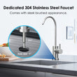 Undersink Ultrafiltration Water Filter System With Dedicated Faucet