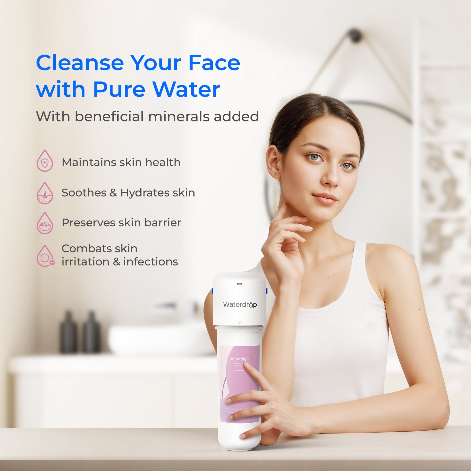 Waterdrop Skincare Water Softening System BFU2 - Softens Skin & Hair