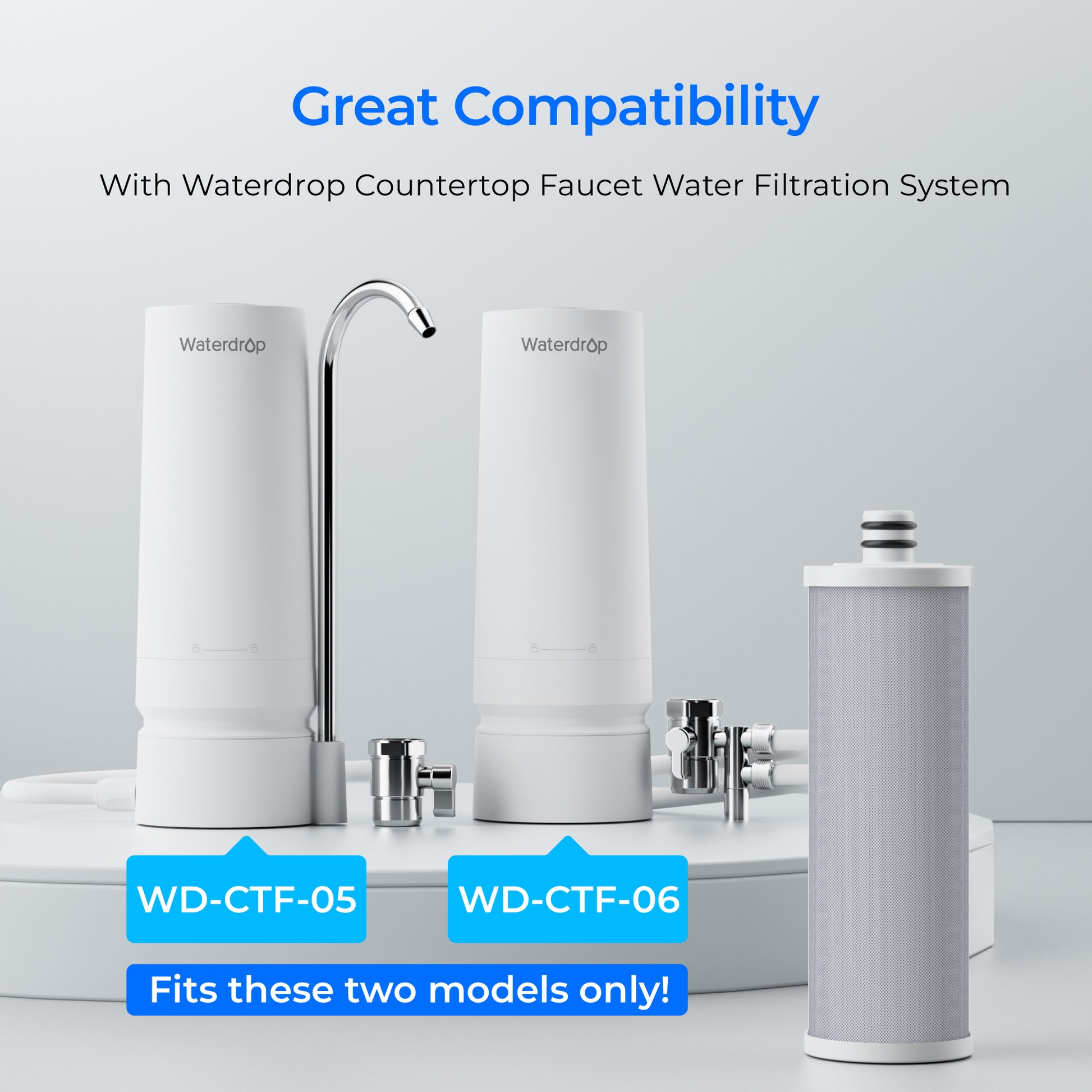 Waterdrop Countertop Coarse Faucet Water Filter Replacement Filter CFF-03