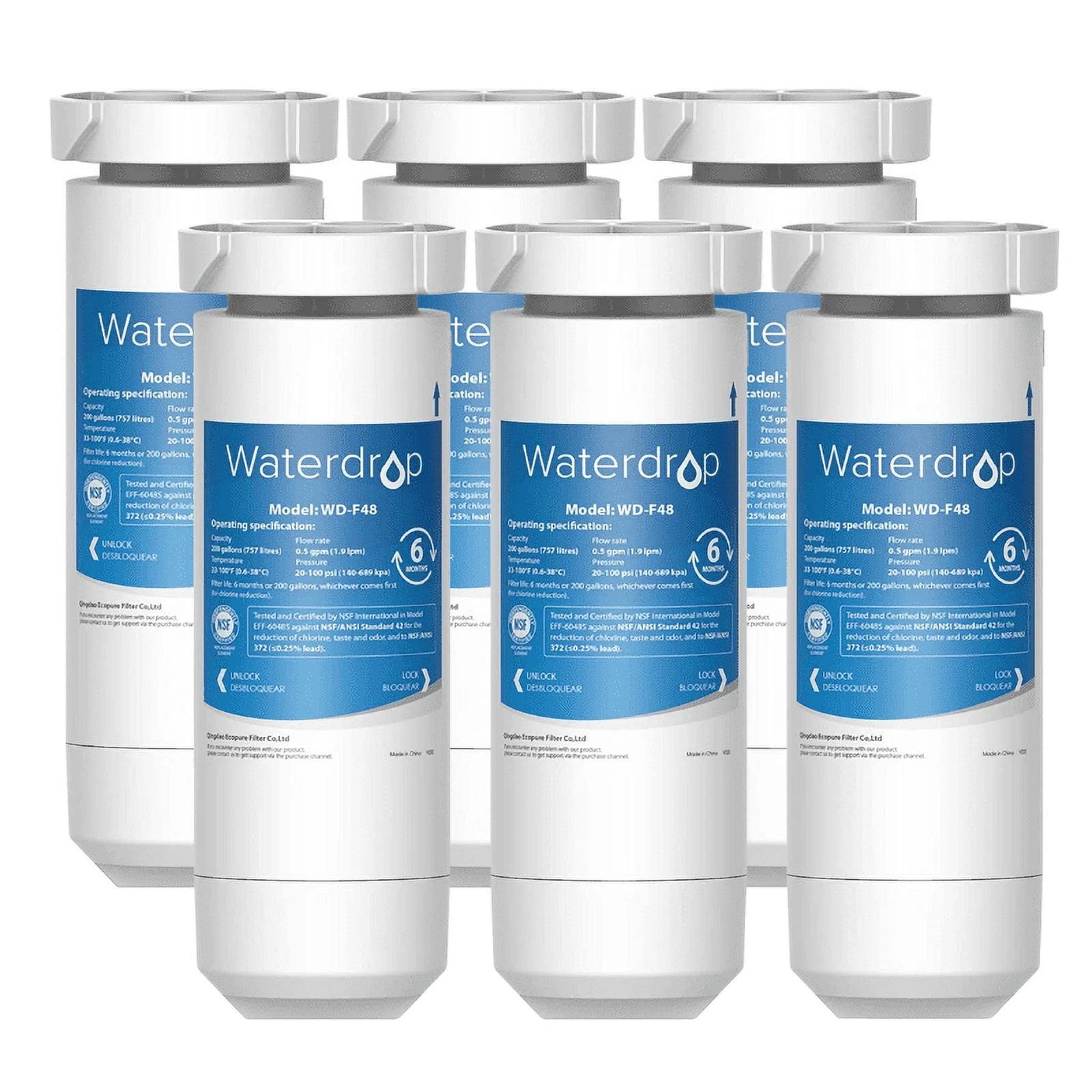 Waterdrop Replacement for GE XWF Refrigerator Water Filter