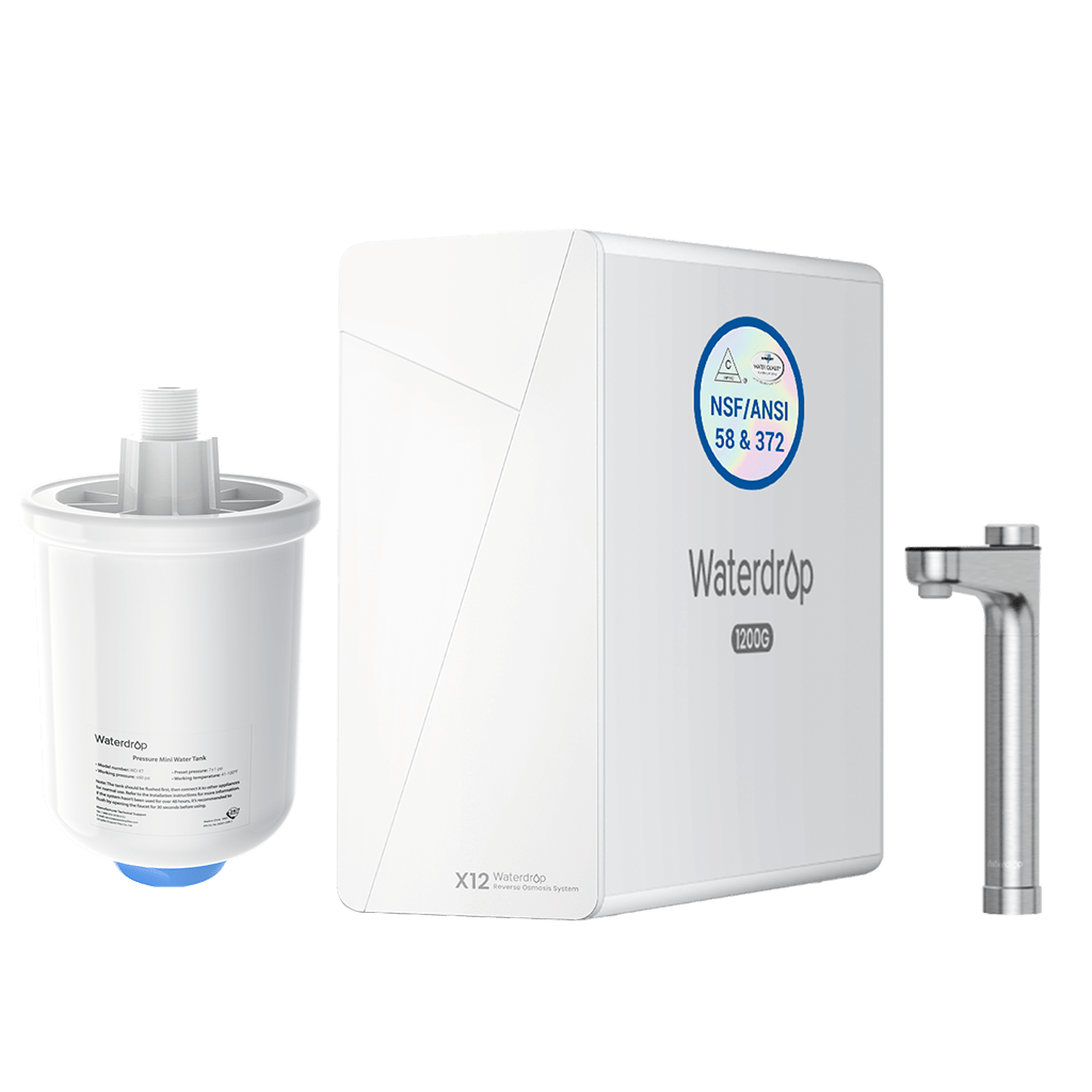 Waterdrop X12 Reverse Osmosis System with Water Tank Combo