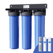 Waterdrop 3-Stage Whole House Water Filter System with Carbon Filter & Sediment Filter