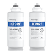 WD-K19RF Filter for Waterdrop K19-S & K19-H Reverse Osmosis System, 2-YEAR COMBO