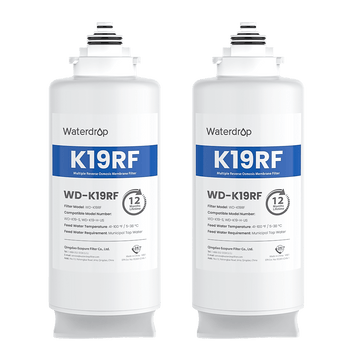 WD-K19RF Filter for Waterdrop K19-S & K19-H Reverse Osmosis System, 2-YEAR COMBO