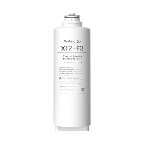 X12-F3 Filter for Waterdrop X12 Reverse Osmosis System | 1200 GPD