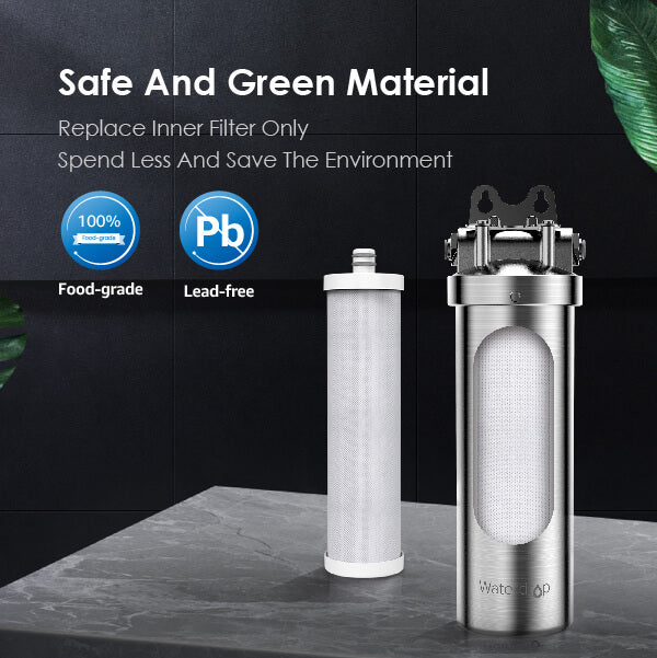 Stainless Steel Under Sink Water Filter | Direct Connect Filtration System