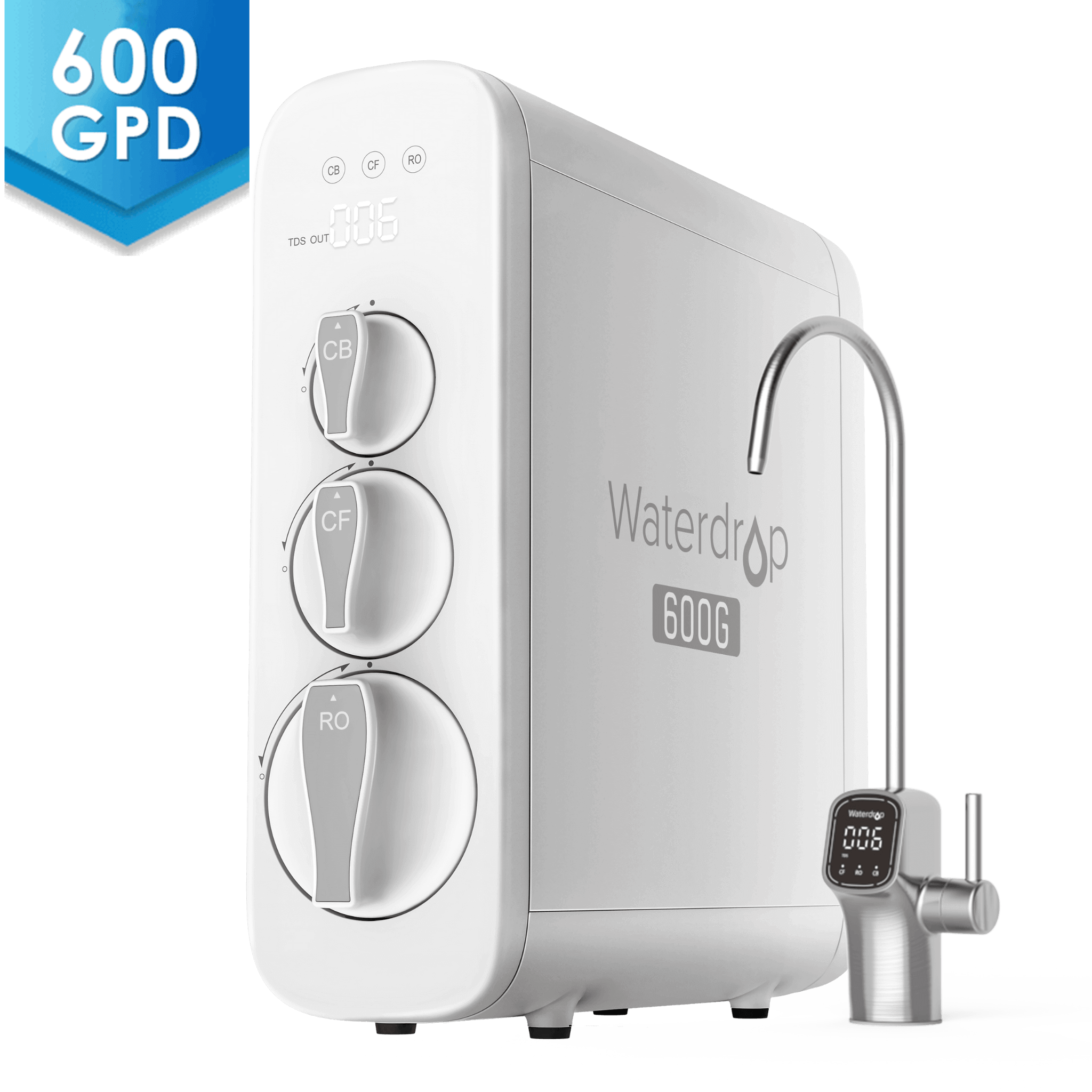 G3P600 Tankless Reverse Osmosis System - Waterdrop G3P600