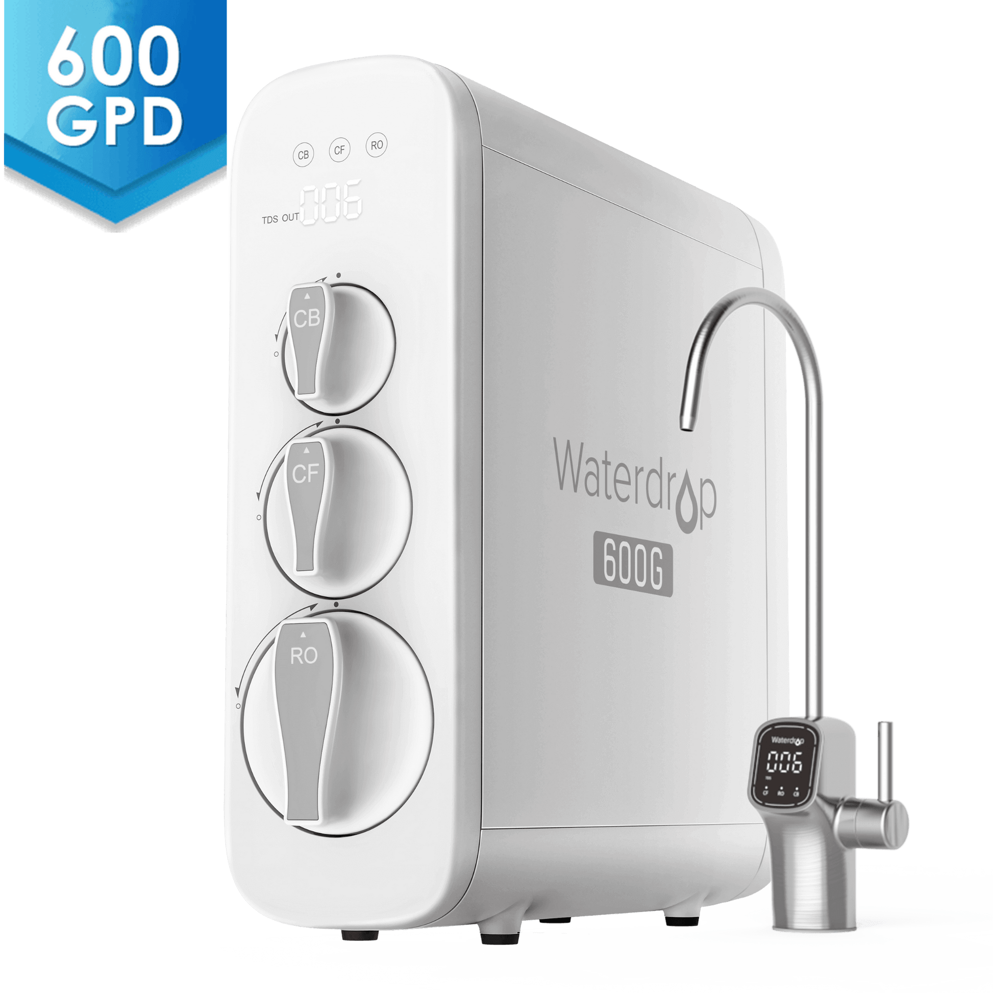 G3P600 Tankless Reverse Osmosis System - Waterdrop G3P600