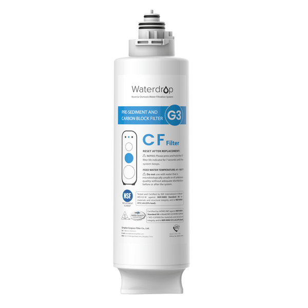 CF Filter for Waterdrop G3P800 & G3P600 & G3 Reverse Osmosis System